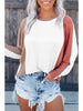 Colorblock Dolman Knit Top - Apricot
