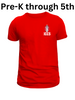 ICCS Red Uniform t-Shirt S/S- (PK-5th GRADE)