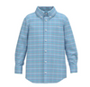 Southern Shirt Co. - Youth Samford Check LS Button Up - Aquaverde