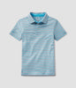 Southern Shirt Co. - Youth Boys Sawgrass Stripe Polo - Marina