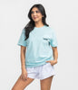 Southern Shirt Co. - On My Mind Puff Print Tee - Aquamarine
