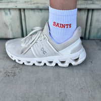 Saints Custom Embroidered Game Day Socks