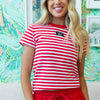 LuLu Mac Baby Doll Tee - Red