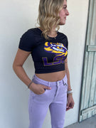 LSU Eye of the Tiger Babydoll Tee - Black