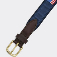 Vineyard Vines - American Flags Canvas Club Belt