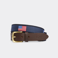 Vineyard Vines - American Flags Canvas Club Belt