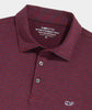 Vineyard Vines - Bradley Stripe Sankaty Performance Polo - Crimson/Navy