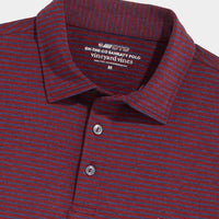 Vineyard Vines - Bradley Stripe Sankaty Performance Polo - Crimson/Navy