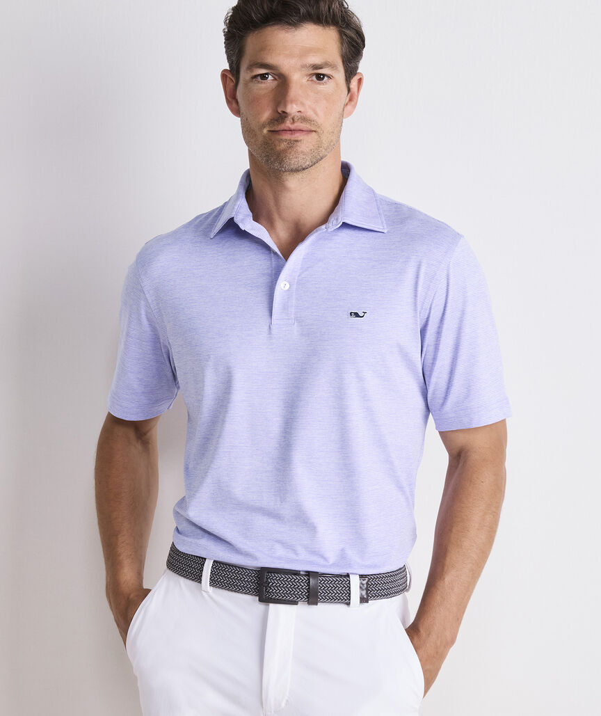 Vineyard Vines - St Jean Stripe Sankaty Performance Polo