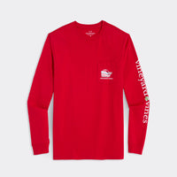 Vineyard Vines - Santa Whale Long-Sleeve Pocket Tee