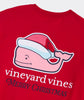 Vineyard Vines - Santa Whale Long-Sleeve Pocket Tee