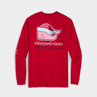 Vineyard Vines - Santa Whale Long-Sleeve Pocket Tee