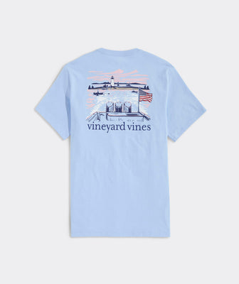 Vineyard Vines - Lighthouse Wakes Short-Sleeve Pocket Tee