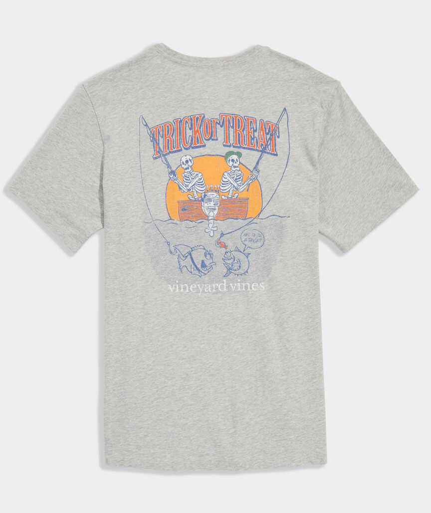 Fishing Skeletons Short-Sleeve Pocket Tee