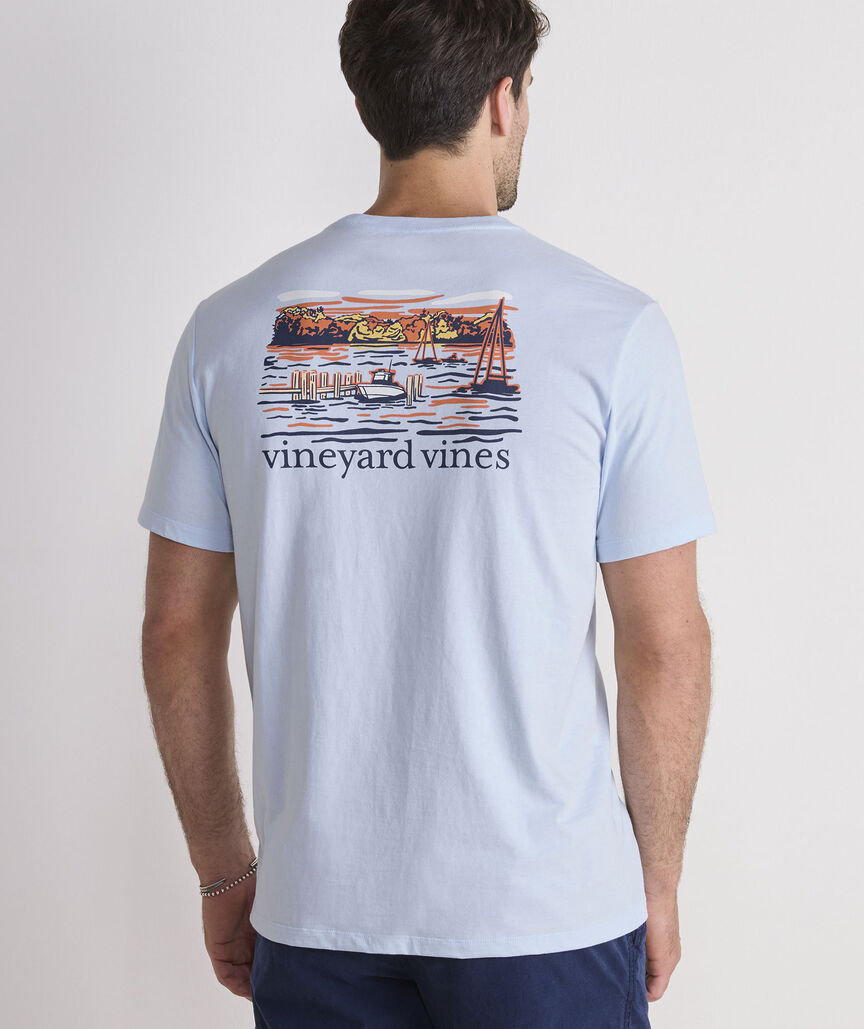 Vineyard Vines - Dockside Autumn Wakes Short-Sleeve Pocket Tee