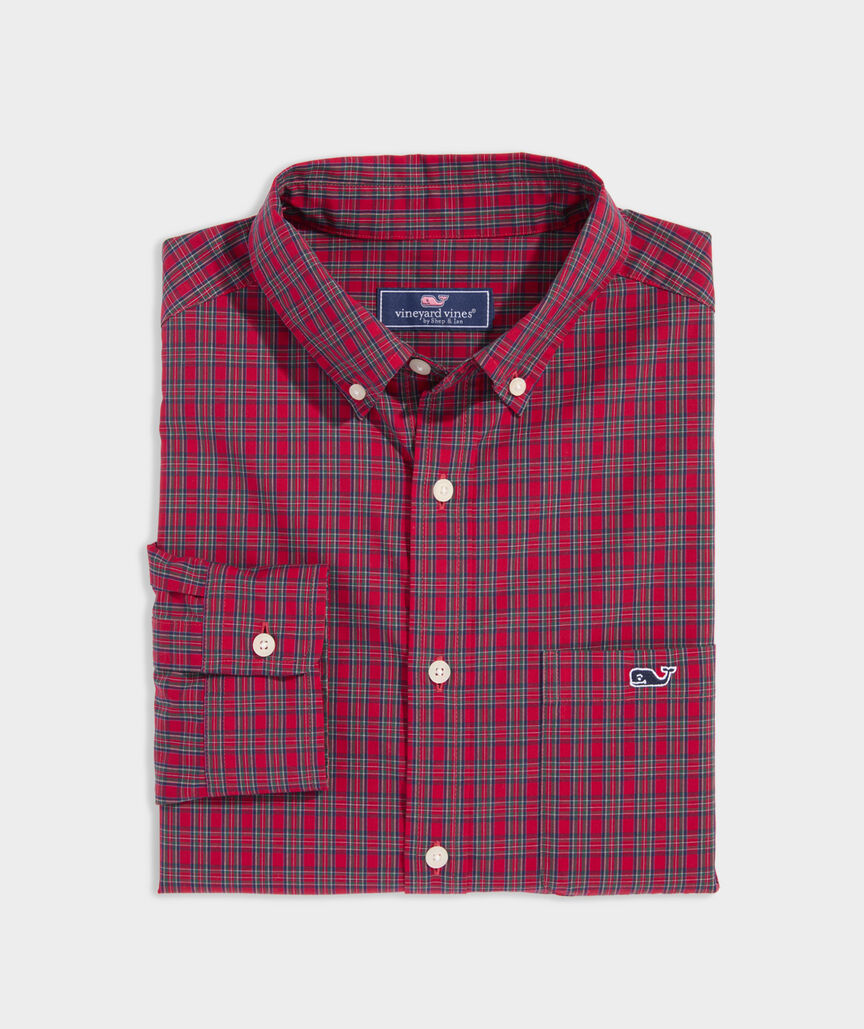 Vineyard Vines - Stretch Poplin Tartan Shirt