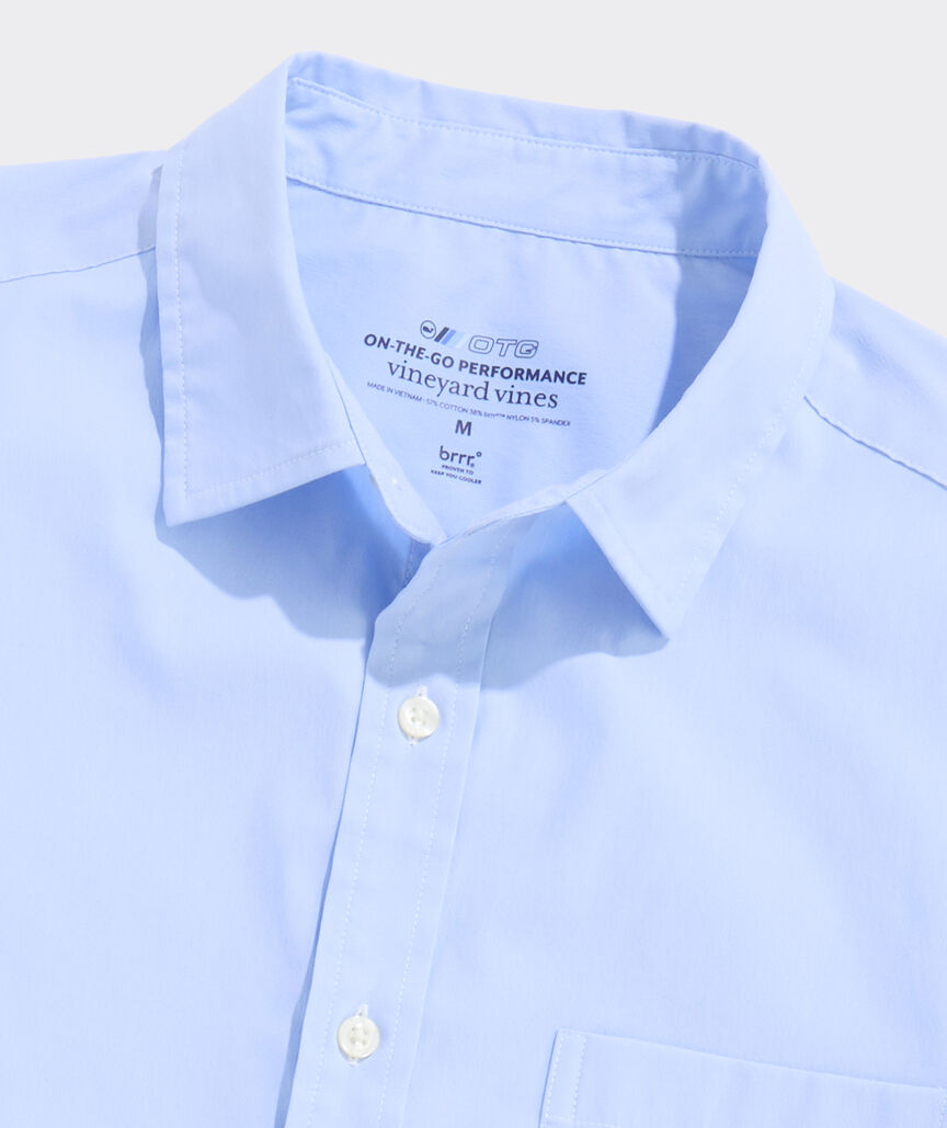 Vineyard Vines - Performance Cotton Breakwater Solid Long-Sleeve Shirt