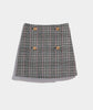 Vineyard Vines Wool Button-Front Mini Skirt