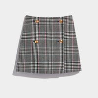 Vineyard Vines Wool Button-Front Mini Skirt