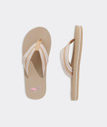 Vineyard Vines - Heritage Foam Flip Flops - Cappuccino