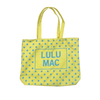 Lulu Mac Canvas Tote -Blue Dot on Yellow
