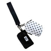 Lulu Mac Wristlets - White/Black Dots