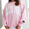 Lulu Mac Sweatshirt - Puff: Light Pink/White