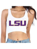 LSU Gameday Crop Top - White