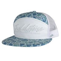 Fieldstone - 7 Panel Blue Backwoods Script Hat