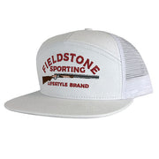 Fieldstone - White 7 Panel Shotgun Logo Hat