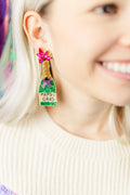 Pardi Gras Bottle Earrings