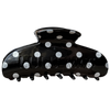 LULU MAC HAIR CLIPS- Black/White Dot