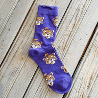 LSU Sailor Mike Sock - Purple