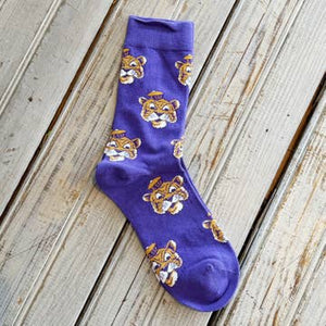 LSU Sailor Mike Sock - Purple