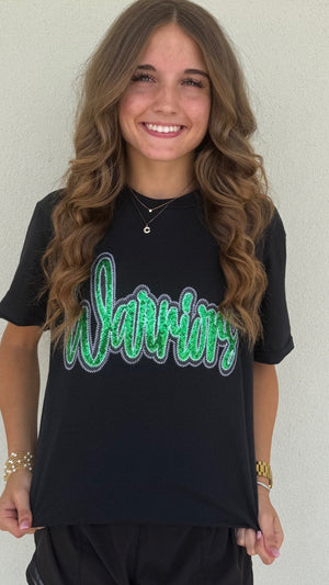 REAL Sequin "Warriors" T-Shirt S/S