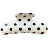 LULU MAC HAIR CLIPS - White/Black Dot
