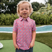 Burlebo - Youth Polo - American Flag Print