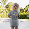 Burlebo - Youth Tee - Cowboy Up - Dark Heather Grey