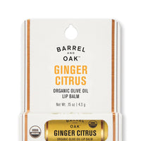 Barrel & Oak - Ginger Citrus Organic Olive Oil Lip Balm