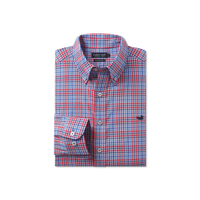 Southern Marsh -  Blount Performance Dress Shirt - Navy & Red