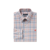 Southern Marsh - Van Buren Performance Grid Dress Shirt - Navy/Burnt