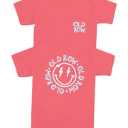 Old Row - Smiley Face 2.0 Pocket Tee - Coral