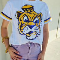 LSU Vintage Tiger (Licensed) | Women's Sequin S/S