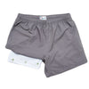 Bermies - 5.5" INSEAM LINED GYM SHORTS - Grey Palm Stripes