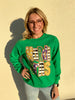 Sparkle Green Mardi Gras Sweatshirt
