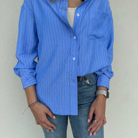 Striped Oversized Casual Shirt - Take it Easy