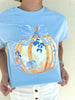 Southern Drifter- Blue Chinoiserie Pumpkin Graphic S/S