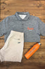 "The Lou" - Nike Dark Grey Striated Polo