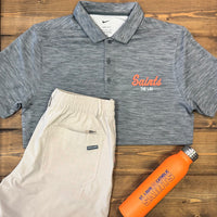 "The Lou" - Nike Dark Grey Striated Polo