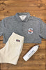"Sports Logo" - Nike Dark Grey Striated Polo